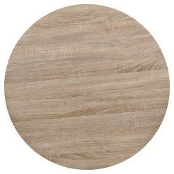 Table de bistro MDF et acier Rond 80 x 75 cm Couleur de chêne  517970517970