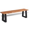 Banc en bois d'acacia massif 160 cm 517971517971