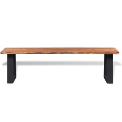 Banc en bois d'acacia massif 160 cm 517971517971