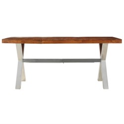 Table à manger bois massif 180x90x76 cm 517972517972