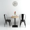 Table de bistro MDF et acier Rond 60 x 75 cm Couleur de chêne  517973517973