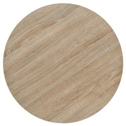 Table de bistro MDF et acier Rond 60 x 75 cm Couleur de chêne  517973517973