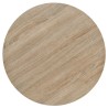 Table de bistro MDF et acier Rond 60 x 75 cm Couleur de chêne  517973517973