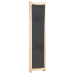 Cloison de séparation 3 panneaux Gris 120x170x4 cm Tissu 517975517975