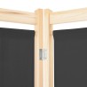Cloison de séparation 3 panneaux Gris 120x170x4 cm Tissu 517975517975
