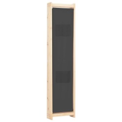 Cloison de séparation 4 panneaux Gris 160x170x4 cm Tissu 517976517976