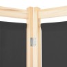 Cloison de séparation 4 panneaux Gris 160x170x4 cm Tissu 517976517976