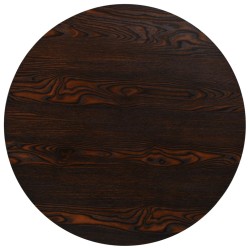 Table de bistro MDF et acier Rond 80 x 75 cm Frêne foncé  517978517978