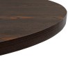 Table de bistro MDF et acier Rond 80 x 75 cm Frêne foncé  517978517978