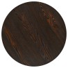 Table de bistro MDF et acier Rond 60 x 75 cm Frêne foncé  517985517985