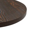Table de bistro MDF et acier Rond 60 x 75 cm Frêne foncé  517985517985