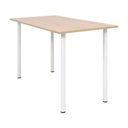 Table à manger 120x60x73 cm Chêne et blanc 517987517987
