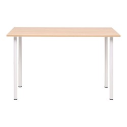 Table à manger 120x60x73 cm Chêne et blanc 517987517987