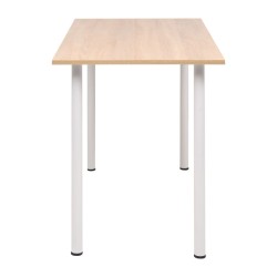 Table à manger 120x60x73 cm Chêne et blanc 517987517987