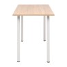Table à manger 120x60x73 cm Chêne et blanc 517987517987