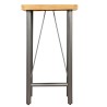 Table de bar Teck recyclé massif 60x60x107 cm 517990517990