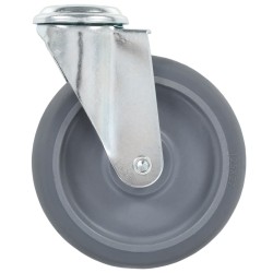 24 pcs Roulettes pivotantes à trou de boulon 125 mm 517992517992