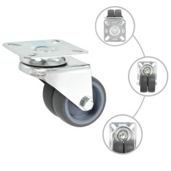 32 pcs Roulettes pivotantes doubles 50 mm 518001518001