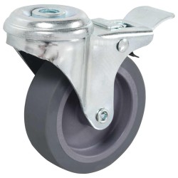32 pcs Roulettes pivotantes à trou de boulon 75 mm 518012518012