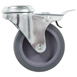 32 pcs Roulettes pivotantes à trou de boulon 75 mm 518012518012