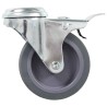 32 pcs Roulettes pivotantes à trou de boulon 75 mm 518012518012