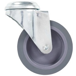 24 pcs Roulettes pivotantes à trou de boulon 75 mm 518017518017