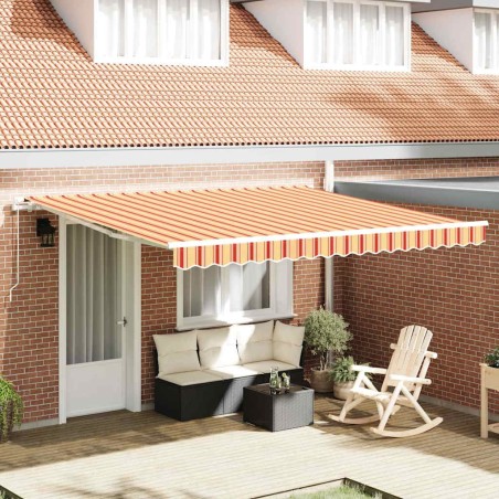 Auvent Rétractable Jaune et Orange 400 × 300 cm 518021518021