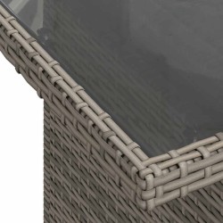 Ensemble de Canapés avec coussin 5 pcs Gris polyrotin 518033518033