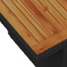 Ensemble de canapé de jardin 5 pcs Noir et Crème polyrotin 518090518090