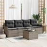 Ensemble de canapé de jardin Gris polyrotin 518153518153