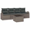 Ensemble de canapé de jardin Gris 55 x 55 x 37 cm polyrotin 518154518154