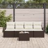 Ensemble de canapé de jardin Marron 55 x 55 x 37 cm polyrotin 518157518157