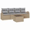 Ensemble de canapé de jardin Beige 55 x 55 x 37 cm polyrotin 518158518158