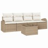 Ensemble de canapé de jardin Beige 55 x 55 x 37 cm polyrotin 518159518159