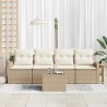 Ensemble de canapé de jardin Beige 55 x 55 x 37 cm polyrotin 518159518159