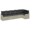 Ensemble de canapé de jardin Gris clair polyrotin 518169518169