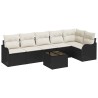 Ensemble de canapé de jardin Noir polyrotin 518170518170