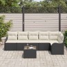 Ensemble de canapé de jardin Noir polyrotin 518170518170