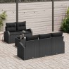 Ensemble de canapé de jardin Noir 55 x 55 x 37 cm polyrotin 518173518173