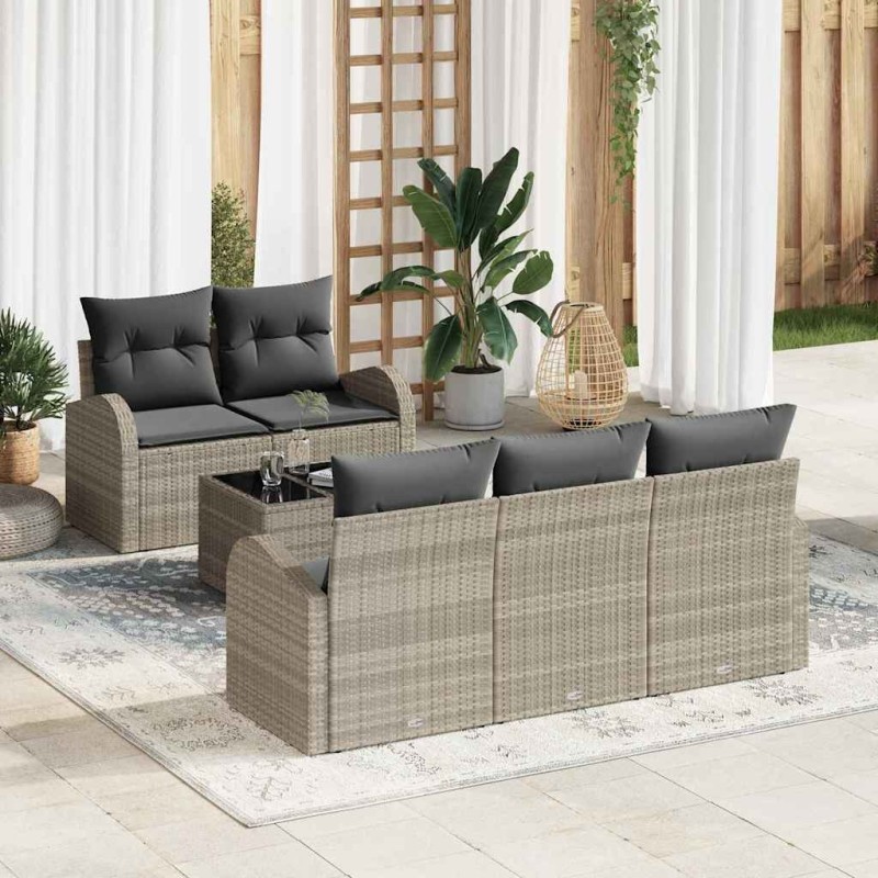 Ensemble de canapé de jardin Gris clair 55 x 55 x 37 cm 518174518174