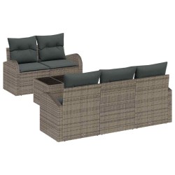 Ensemble de canapé de jardin Gris 55 x 55 x 37 cm polyrotin 518175518175