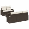 Ensemble de canapé de jardin Marron 55 x 55 x 37 cm polyrotin 518176518176