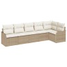 Ensemble de canapé de jardin Beige polyrotin 518224518224