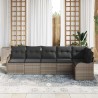 Ensemble de canapé de jardin Gris polyrotin 518225518225