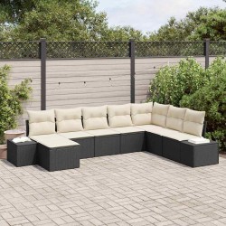 Ensemble de canapé de jardin avec coussin 8 pcs polyrotin 518292518292