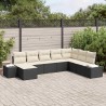 Ensemble de canapé de jardin avec coussin 8 pcs polyrotin 518292518292