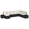 Ensemble de canapé de jardin avec coussin 8 pcs polyrotin 518292518292