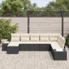 Ensemble de canapé de jardin avec coussin 8 pcs polyrotin 518292518292