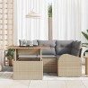 Ensemble de canapé de jardin 5 pcs beige et gris clair 518333518333