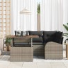 Ensemble de canapé de jardin avec coussin 5 pcs Gris 518334518334